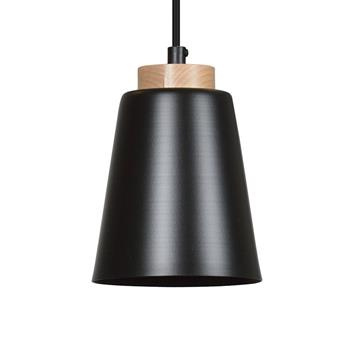 BOLERO 1 BLACK 442/1 wisząca lampa styl skandynawski drewno czarna