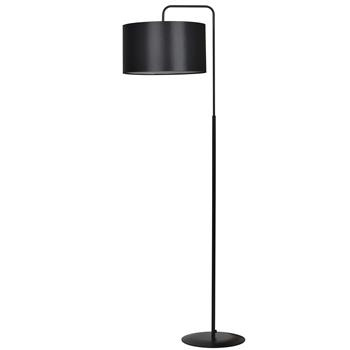 TRAPO LP1 BLACK / BLACK 570/1 lampa podłogowa czarna duży czarny abażur