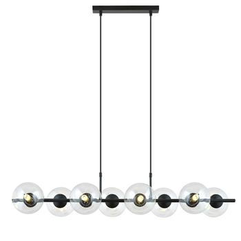 RORY 8 BLACK/TRANSPARENT 1206/8 nowoczesna lampa wisząca