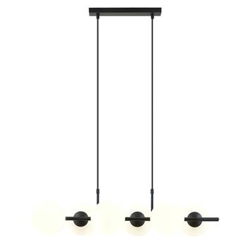 RORY 6 BLACK/OPAL 1205/6 nowoczesna lampa wisząca