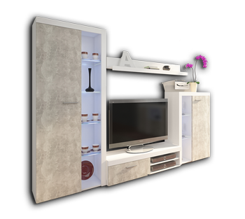 Meblościanka, zestaw mebli do salonu Remo