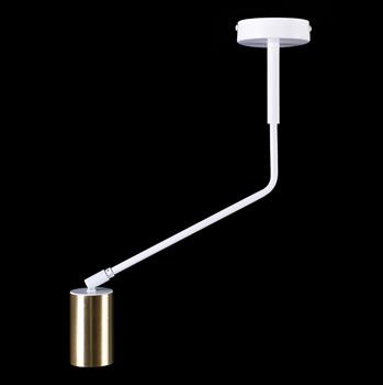 VERNO 1 WHITE 656/1 nowoczesny spot sufitowy regulowane reflektory dużo światła biało-złoty