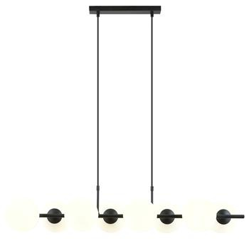 RORY 8 BLACK/OPAL 1205/8 nowoczesna lampa wisząca