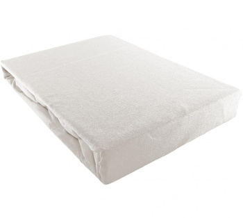 Prześcieradło JERSEY białe - 200 x 220
