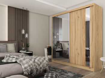 Szafa przesuwna Malva 200 cm dąb artisan