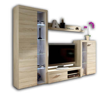 Meblościanka, zestaw mebli do salonu Remo