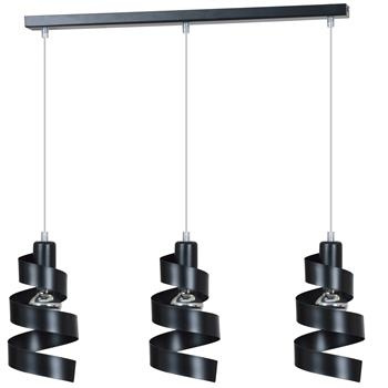 SAGA 3 BLACK 352/3 lampa wisząca sufitowa najnowszy design czarna