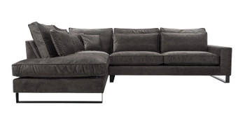 Narożnik wolnostojący Blako - lewostronny - kolor czarny