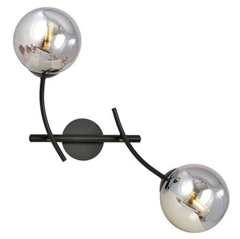 HUNTER K2 BLACK/GRAFIT 1100/K2 kinkiet nowoczesny szklane klosze