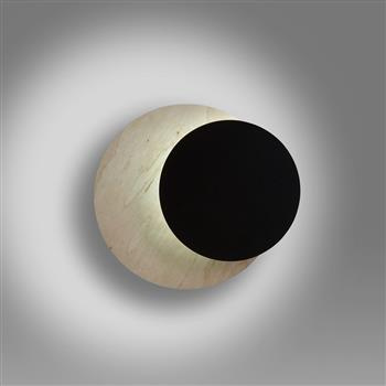 CIRCLE 971/2 BLACK kinkiet ścienny LED czarny styl skandynawski drewno metal