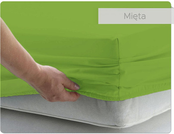 Prześcieradło BAWEŁNIANE mięta - 200 x 220