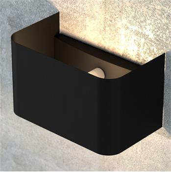 MANZ BLACK 742/1 kinkiet na ścianę czarny oryginalny design LED