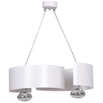 VIXON 2 WHITE 306/2 nowoczesna lampa wisząca chrom biała