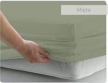Prześcieradło BAWEŁNIANE mięta - 200 x 200
