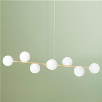 ESFERA 8 WH/GOLD 1242/8 lampa wisząca żyrandol złota klosze kule DESIGN