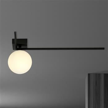 IMAGO 1F BLACK/OPAL 1130/1F nowoczesny plafon sufitowy klosz