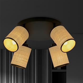 YOGA 4 PREMIUM BLACK 1151/4PREM plafon sufitowy nowoczesny abażury