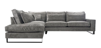 Narożnik wolnostojący Blako - lewostronny - kolor szary