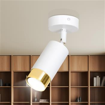 HIRO 1 WHITE-GOLD 963/1 nowoczesny regulowany spot LED sufitowy biało złoty
