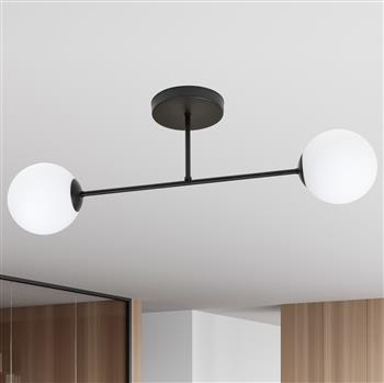 ROMA 2 BLACK 1232/2 plafon sufitowy szklane klosze kule