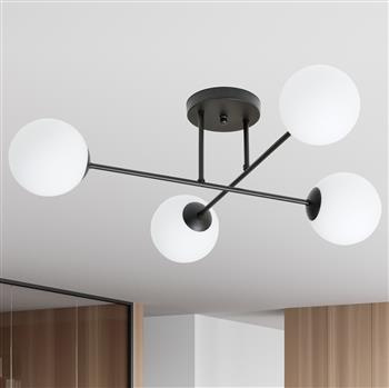 ROMA 4 BLACK 1232/4 plafon sufitowy szklane klosze kule