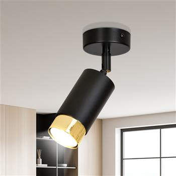 HIRO 1 BLACK-GOLD 965/1 nowoczesny regulowany spot LED sufitowy czarno złoty