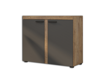 Komoda do salonu Remo 97 cm Grafit / Dąb lefkas