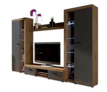 Meblościanka, zestaw mebli do salonu Remo XL