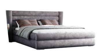 Łóżko tapicerowane z pojemnikiem na pościel - MADRID 140x200 cm - kolor do wyboru