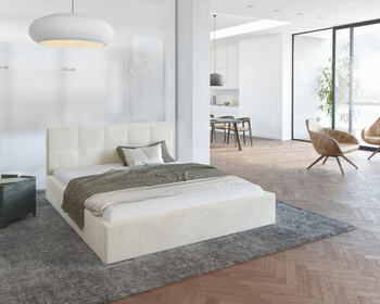 Łóżko tapicerowane RINO - Paris, kolor: cream - 120 x 200