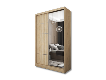 Szafa przesuwna Opal 120 cm dąb sonoma