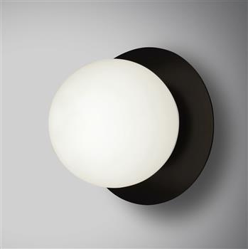 ARTE BLACK 788/1 nowoczesny kinkiet LED biały klosz modern design