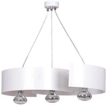 VIXON 3 WHITE 306/3 nowoczesna lampa wisząca chrom biała