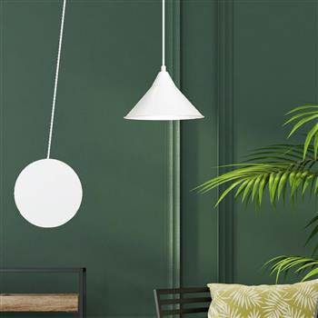 ABRAMO 1 WHITE 159/1 lampa sufitowa wisząca regulowana najnowszy design biała loft
