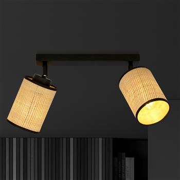 YOGA 2 BLACK 1151/2 plafon sufitowy nowoczesny abażury