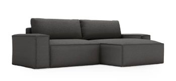 Narożnik Yumay- nowoczesna sofa z funkcją spania - kolor szary