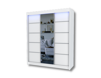 Szafa przesuwna Opal 180 cm biały