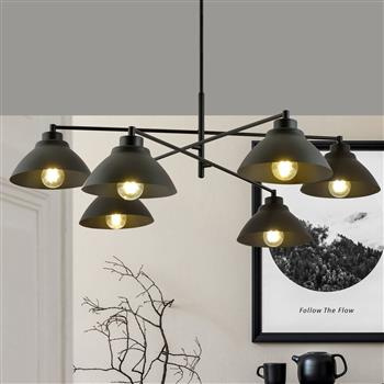 MAVERICK 6 BLACK 1112/6 nowoczesna lampa sufitowa