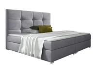 Łóżko kontynentalne z pojemnikiem na pościel - HARI I 140x200 cm - kolor szary