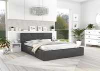 Łóżko tapicerowane GEORGIA - TRINITY (GRAFITOWY) - 160 x 200